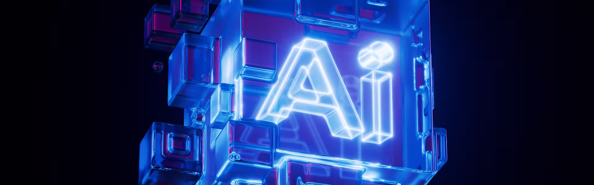 An abstract visual exploring AI interfaces